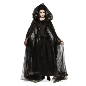 Black Hooded Cape