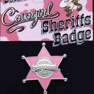 Cowgirl Pink Star badge