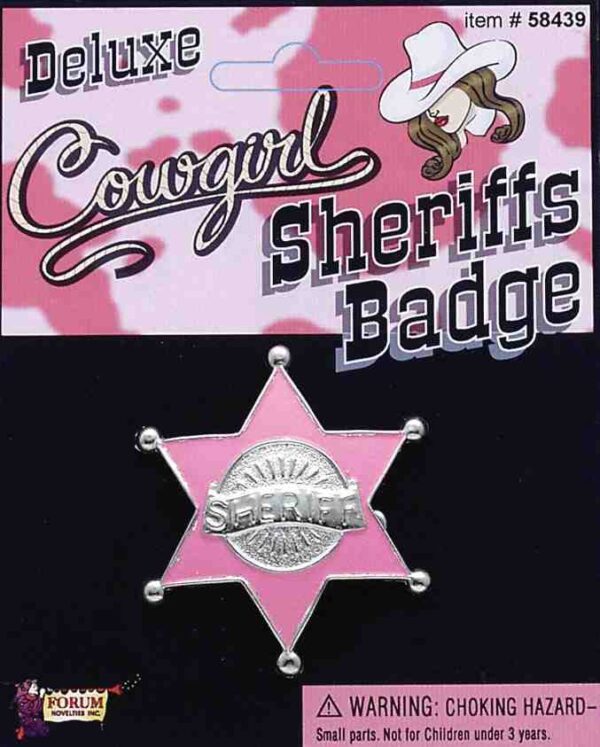 Cowgirl Pink Star badge