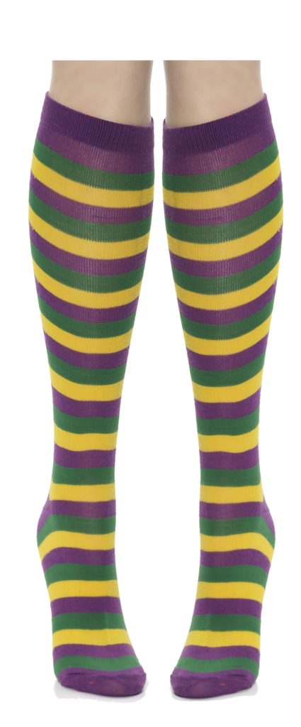 69670 Mardi Gras Socks