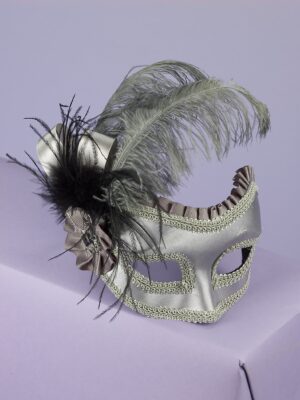 Grey w/ Feathers & Eyeglass Comfort Arms