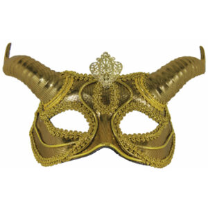 1/2 Mask w/ Horns & Eyeglass Comfort Arms