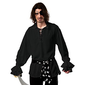 Black Pirate Shirt w/ Sash – Beauty and the Beast Costumes, Chattanooga