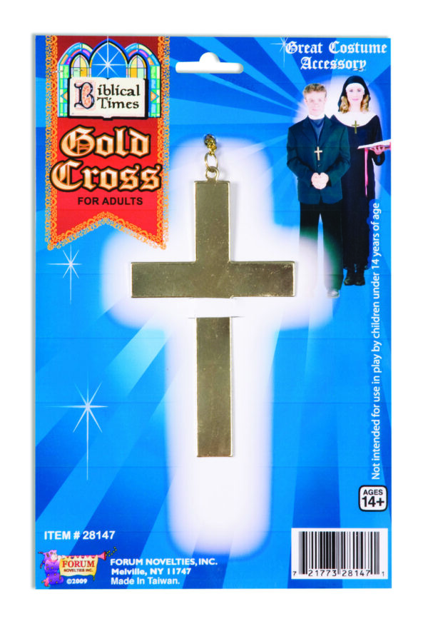 Gold tone Metal Cross