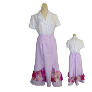 1940's - 1950's Skirt Orchid