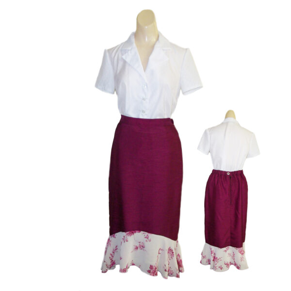 1940's - 1950's Skirt Plum