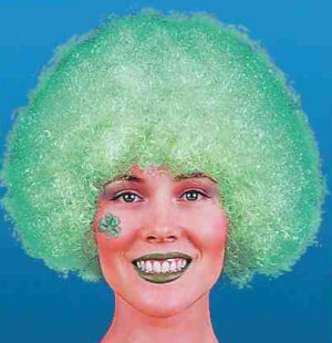 Green Afro Wig