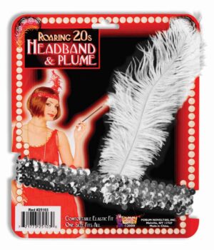 60987 Sequin Flapper Headband