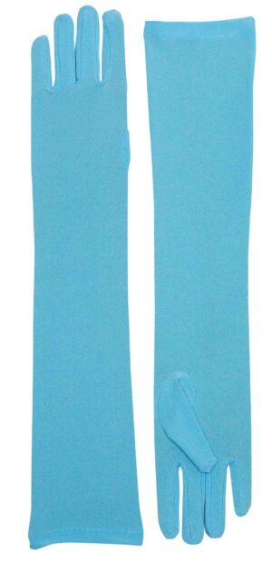 Long Gloves - Medium Blue