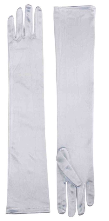 Long Satin Gloves