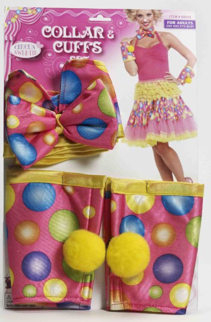 68045 Clow Collar Cuffs Circus Sweetie Collar & Cuffs