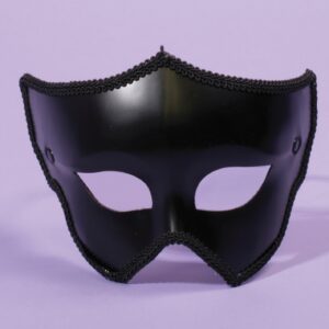 Black Sheild Mask w/ Eyeglass Comfort Arms