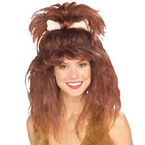 Cave Woman Wig with Bone