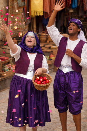 Arabian Prince Attendants & Townspeople - Purple
