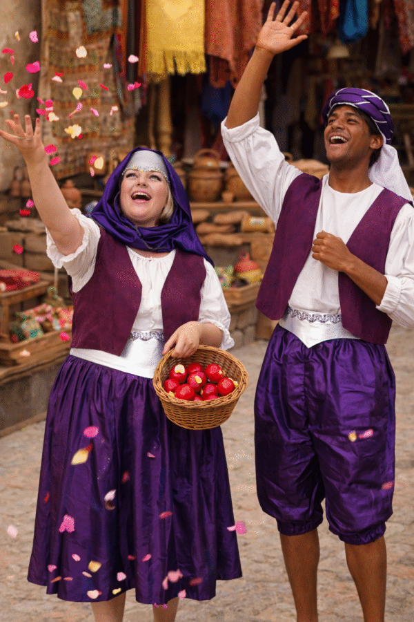 Arabian Prince Attendants & Townspeople - Purple