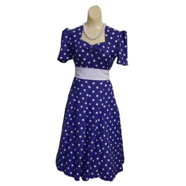 Blue Polka Dot Dress