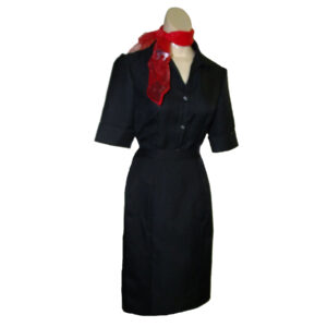 Black Straight Skirt and Blouse