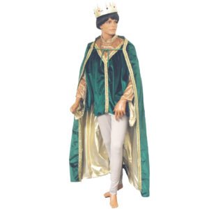 Green Medieval King w/ Cape
