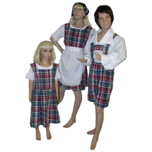 Matching Plaid Girl's Jumpers & Boy's Shorts