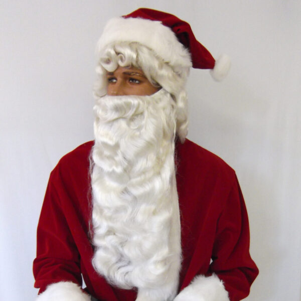 Extra Long Santa Claus beard and wig