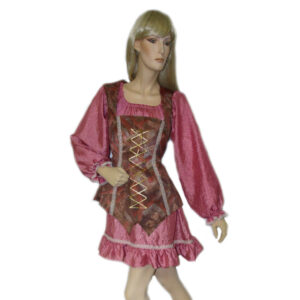 Pink Dress with Vest