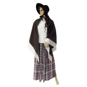 Plaid Skirt with Blouse