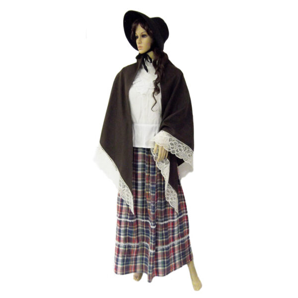 Plaid Skirt with Blouse