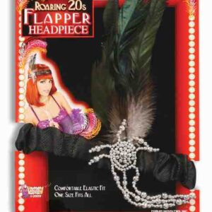 Charleston Flapper Headpiece - Black