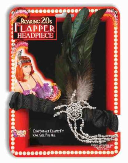 Charleston Flapper Headpiece - Black