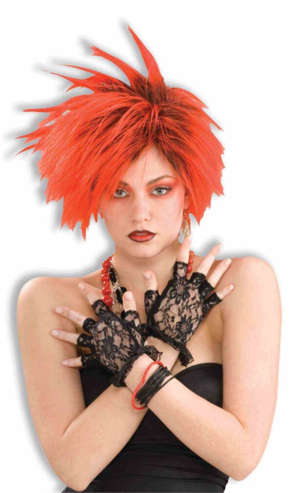 Lacy Fingerless Gloves - Black