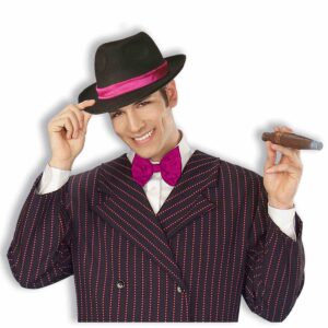 Gangster Fedora w/ Pink Band