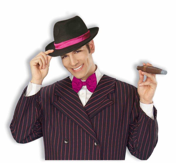 Gangster Fedora w/ Pink Band