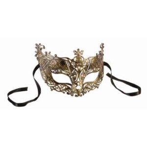 Gold Filigree Half Mask