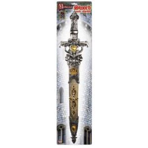 Medieval Knight Sword Silver/Gold