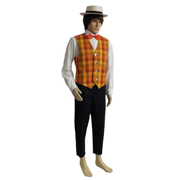 Bright Plaid Vest set