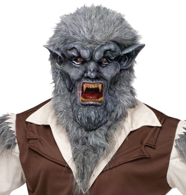 Grey Wolf Man Mask
