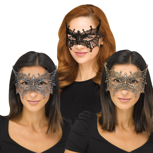 Gothic Lace Bat Mask