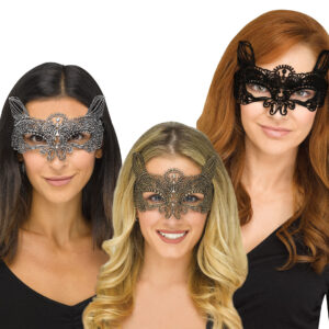 Gothic Lace Cat Mask