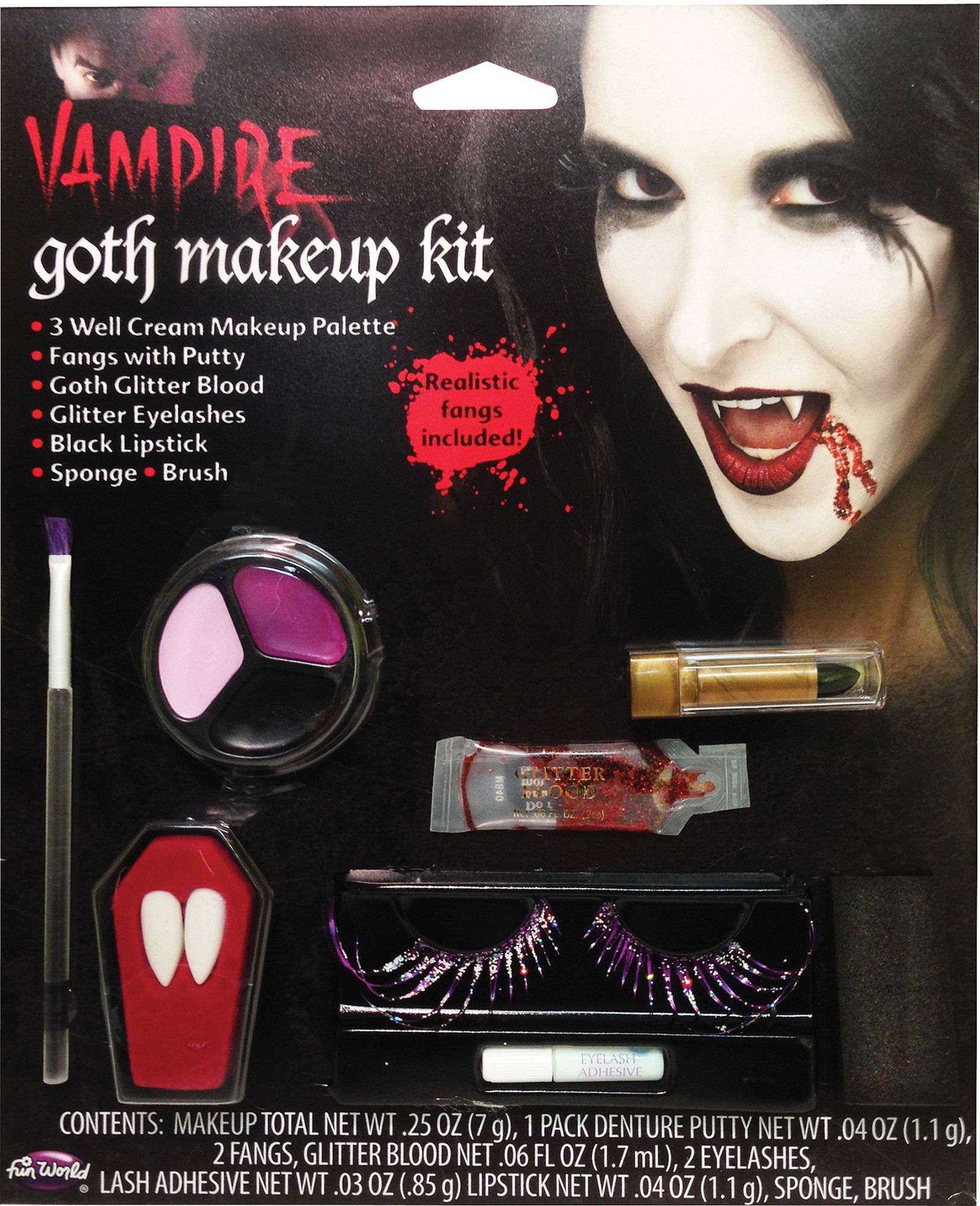 Dark Vampyre Goth Makup Kit – Beauty and the Beast Costumes