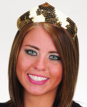 Gold Sequin Tiara