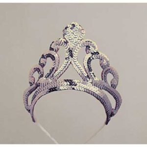 Silver Princess Sequin Tiara