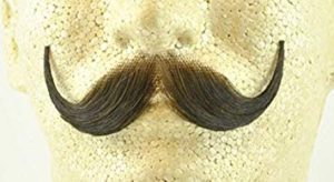 Human Hair Handlebar Mustache