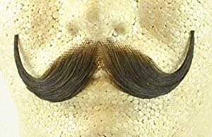 Human Hair Handlebar Mustache