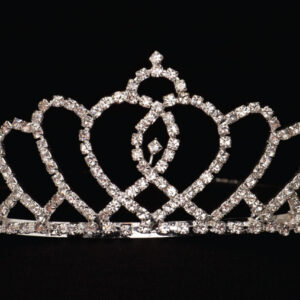 Large Heart Rhinestone Tiara