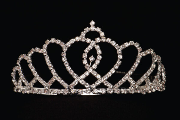 Large Heart Rhinestone Tiara