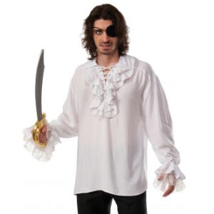 Ruffled Pirate Shirt - White