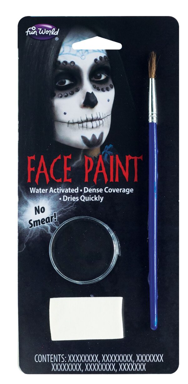 Water Activated Face Paint - Black