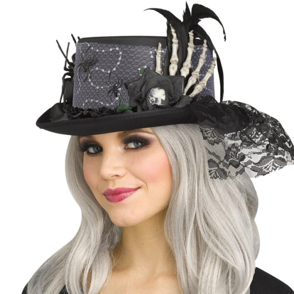 Halloween Top Hat - Silver