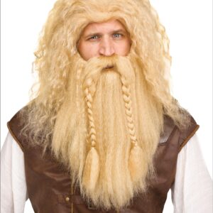 Viking Wig & Beard - Blonde