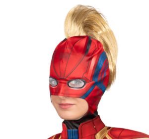 Captain Marvel Headpiece with Hair